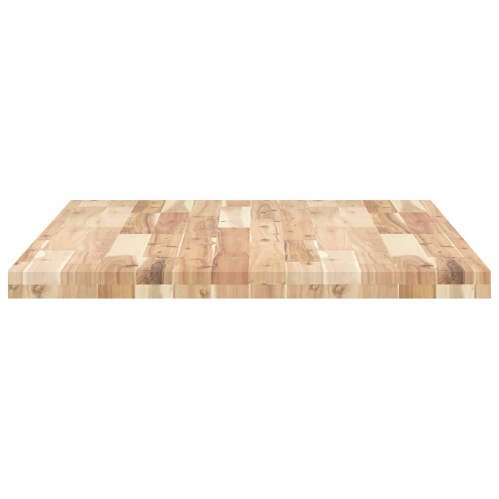 Bordplate rektangulær 80x70x4 cm heltre akasie