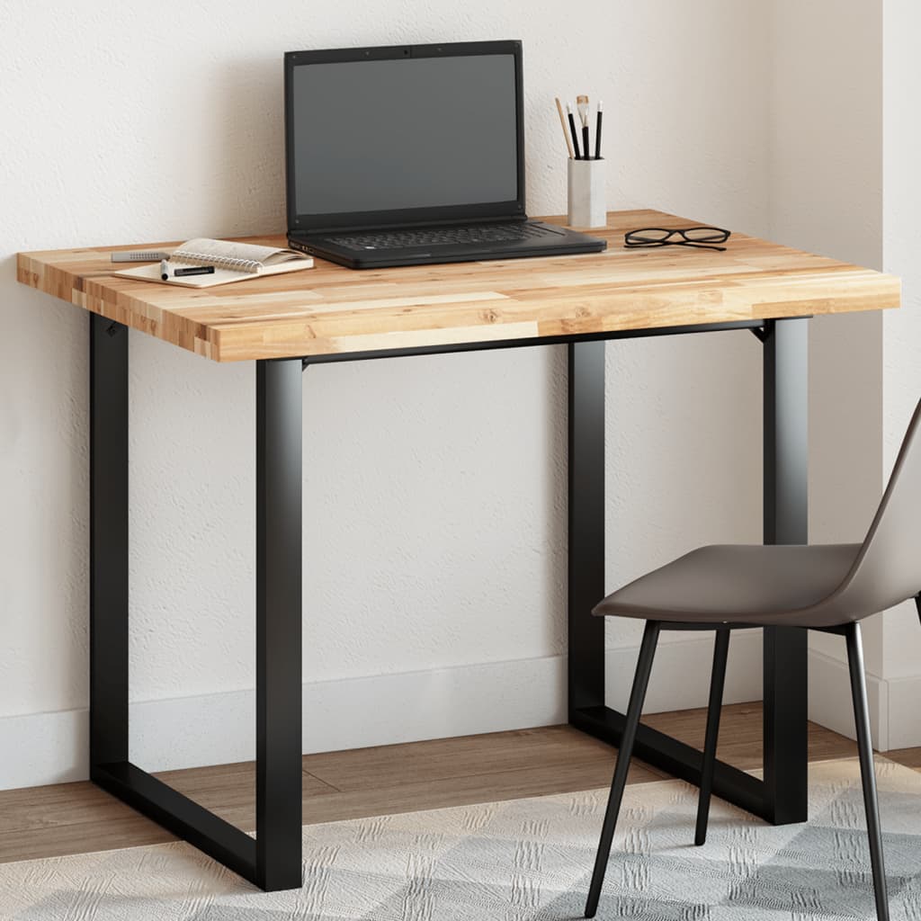 Bordplate rektangulær 100x80x4 cm heltre akasie