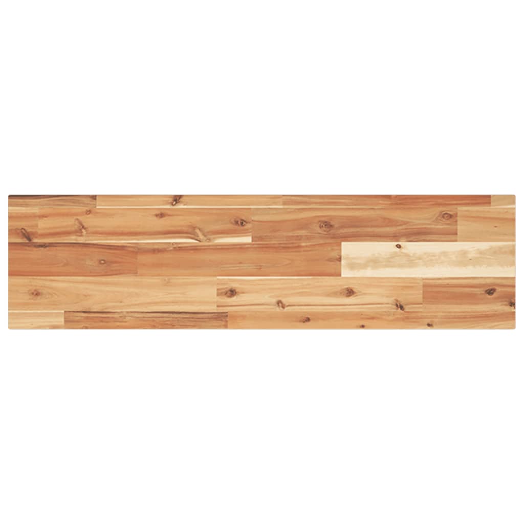 Bordplate rektangulær 100x20x2 cm heltre akasie