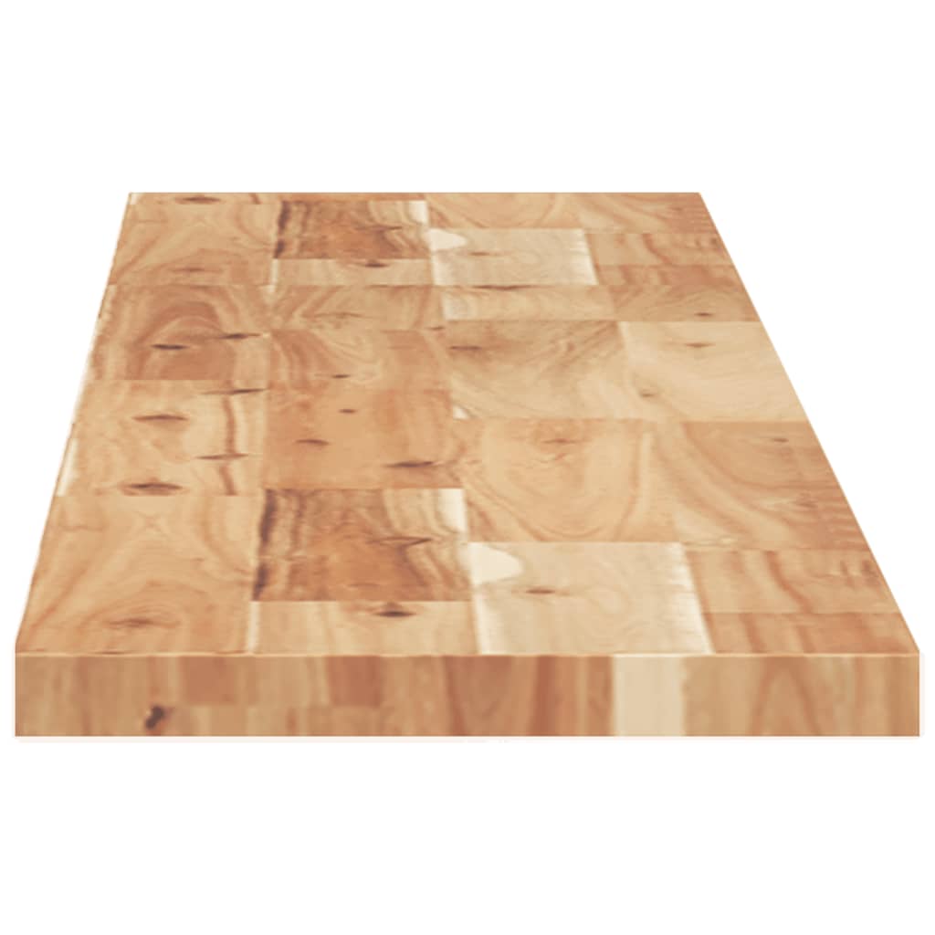 Bordplate rektangulær 140x20x2 cm heltre akasie