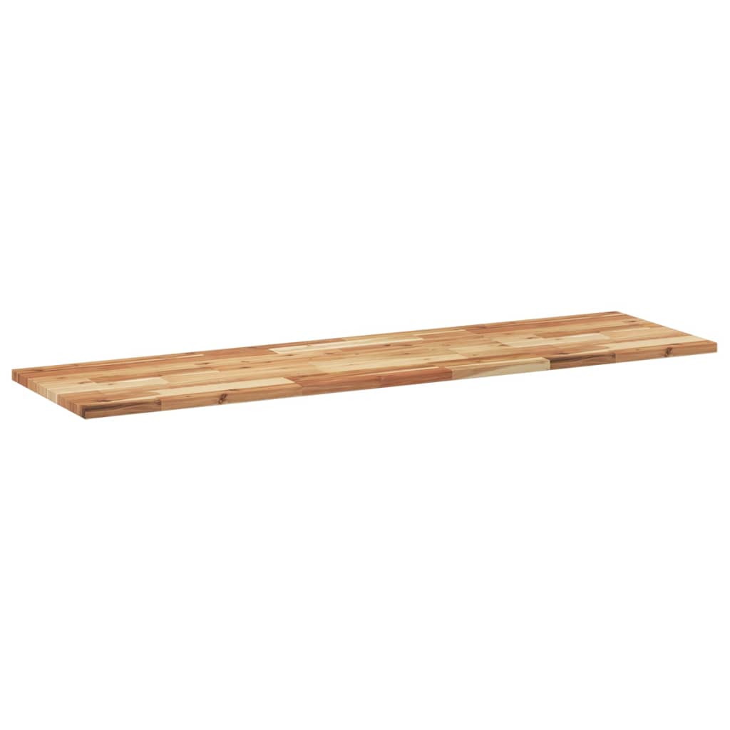 Bordplate rektangulær 140x40x2 cm heltre akasie