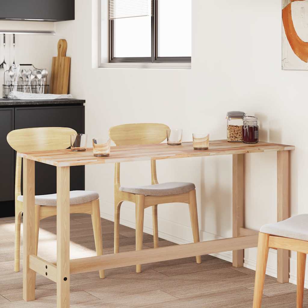 Bordplate rektangulær 140x50x2 cm heltre akasie
