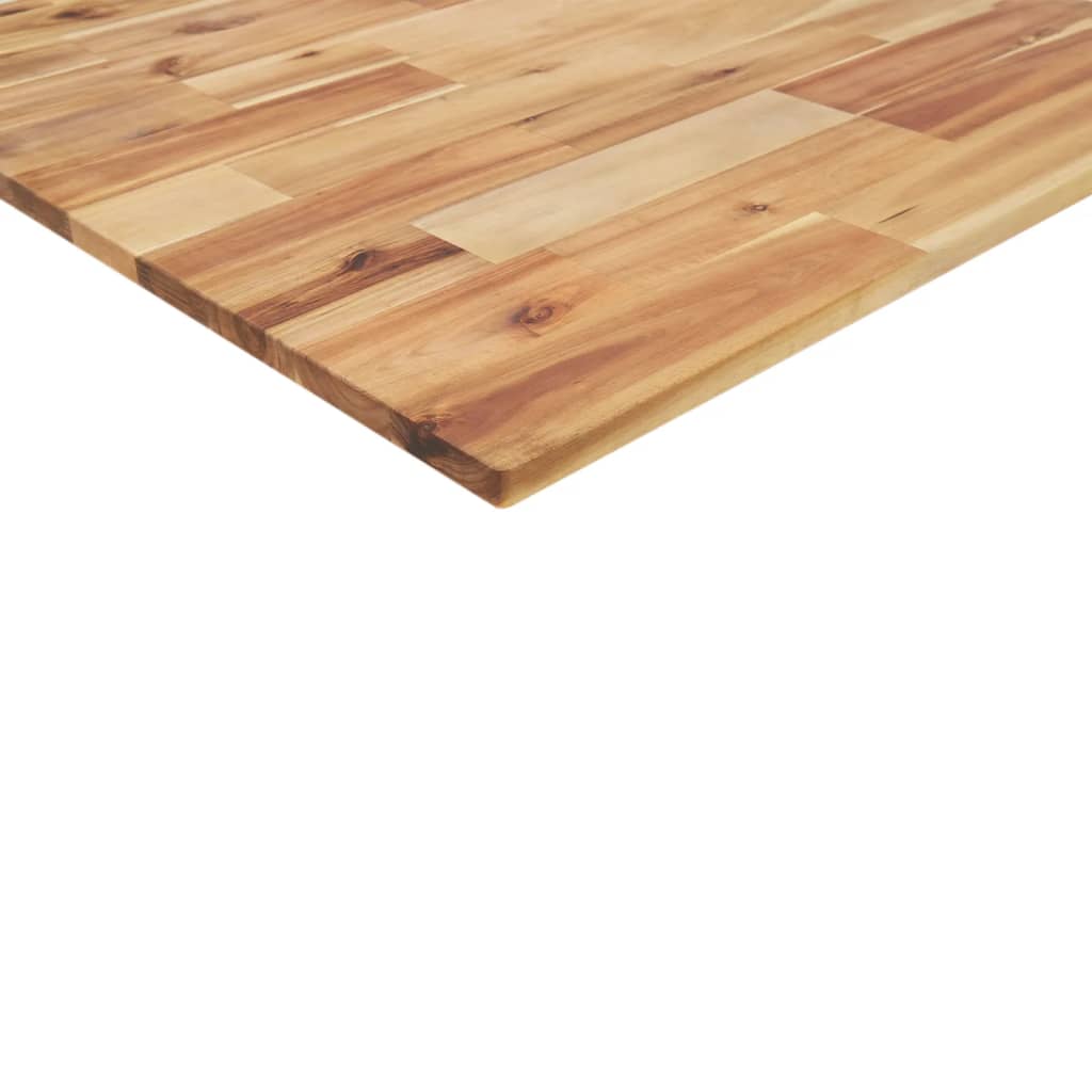Bordplate rektangulær 80x70x2 cm heltre akasie