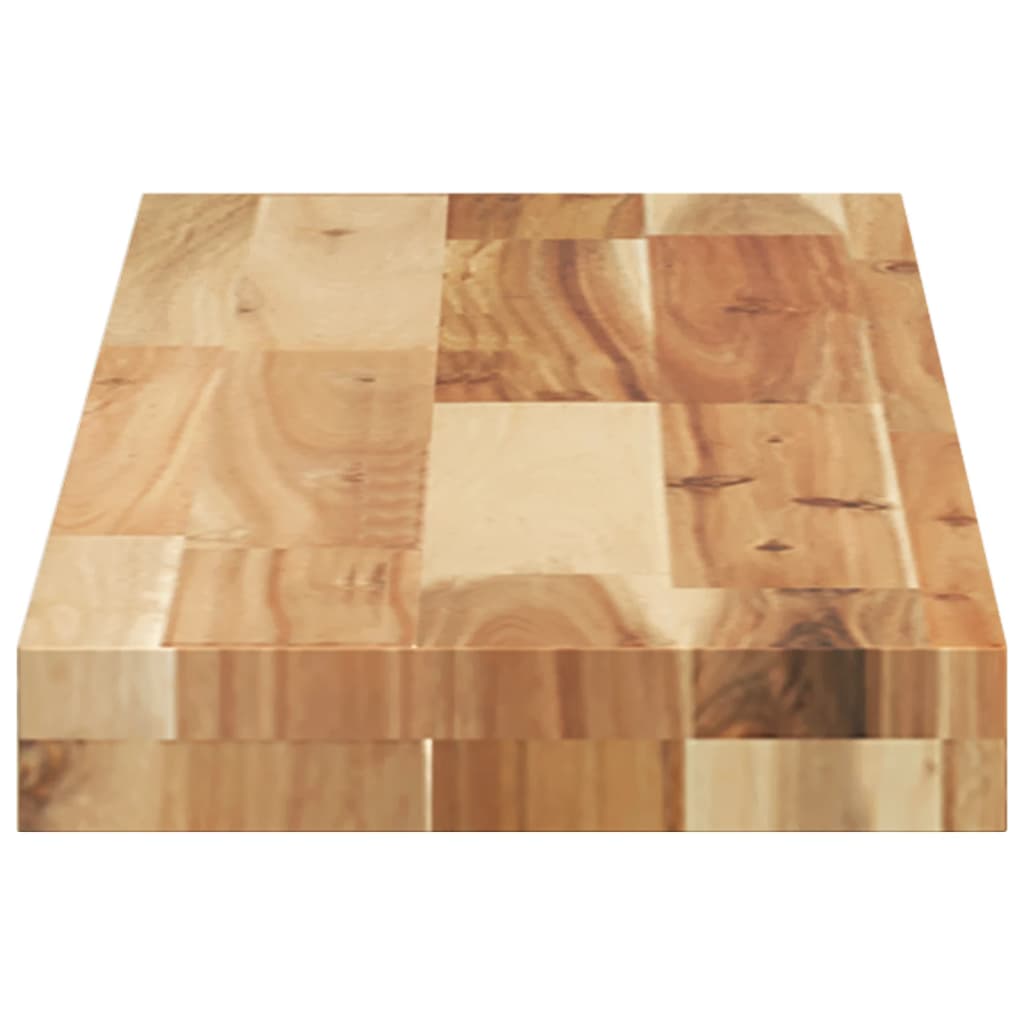 Bordplate 80x20x4 cm rektangulær heltre akasie