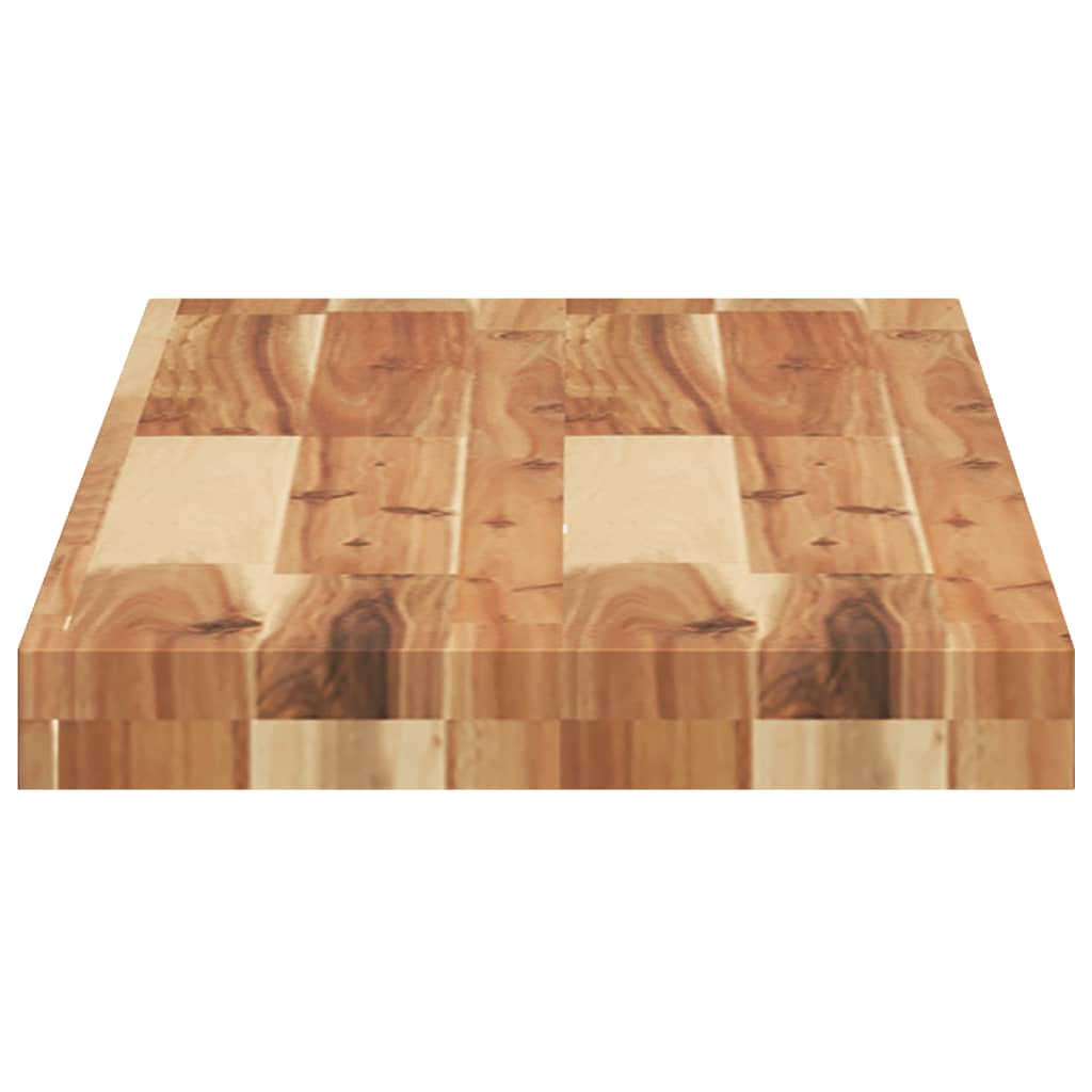 Bordplate 80x30x4 cm rektangulær heltre akasie