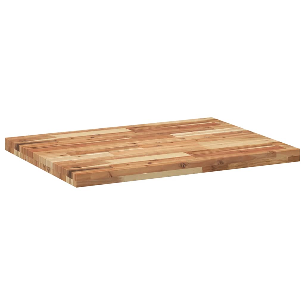 Bordplate rektangulær 80x60x4 cm heltre akasie