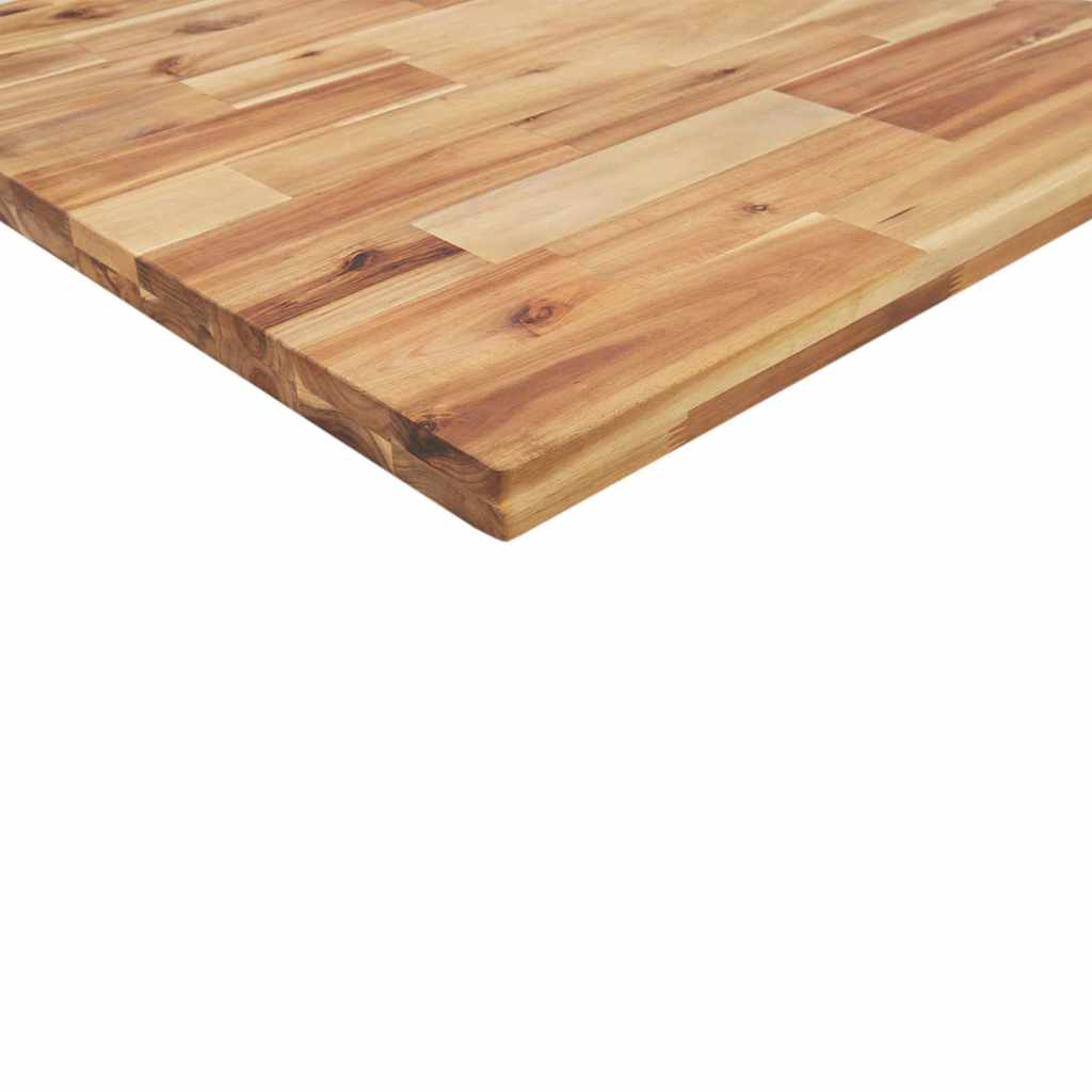 Bordplate rektangulær 80x60x4 cm heltre akasie