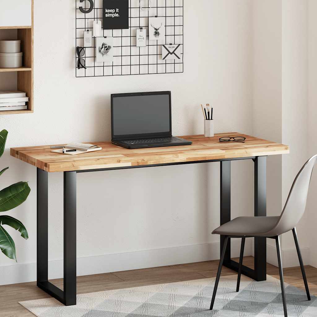 Bordplate rektangulær 140x60x4 cm heltre akasie