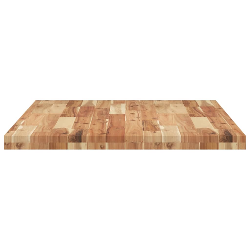 Bordplate rektangulær 80x70x4 cm heltre akasie