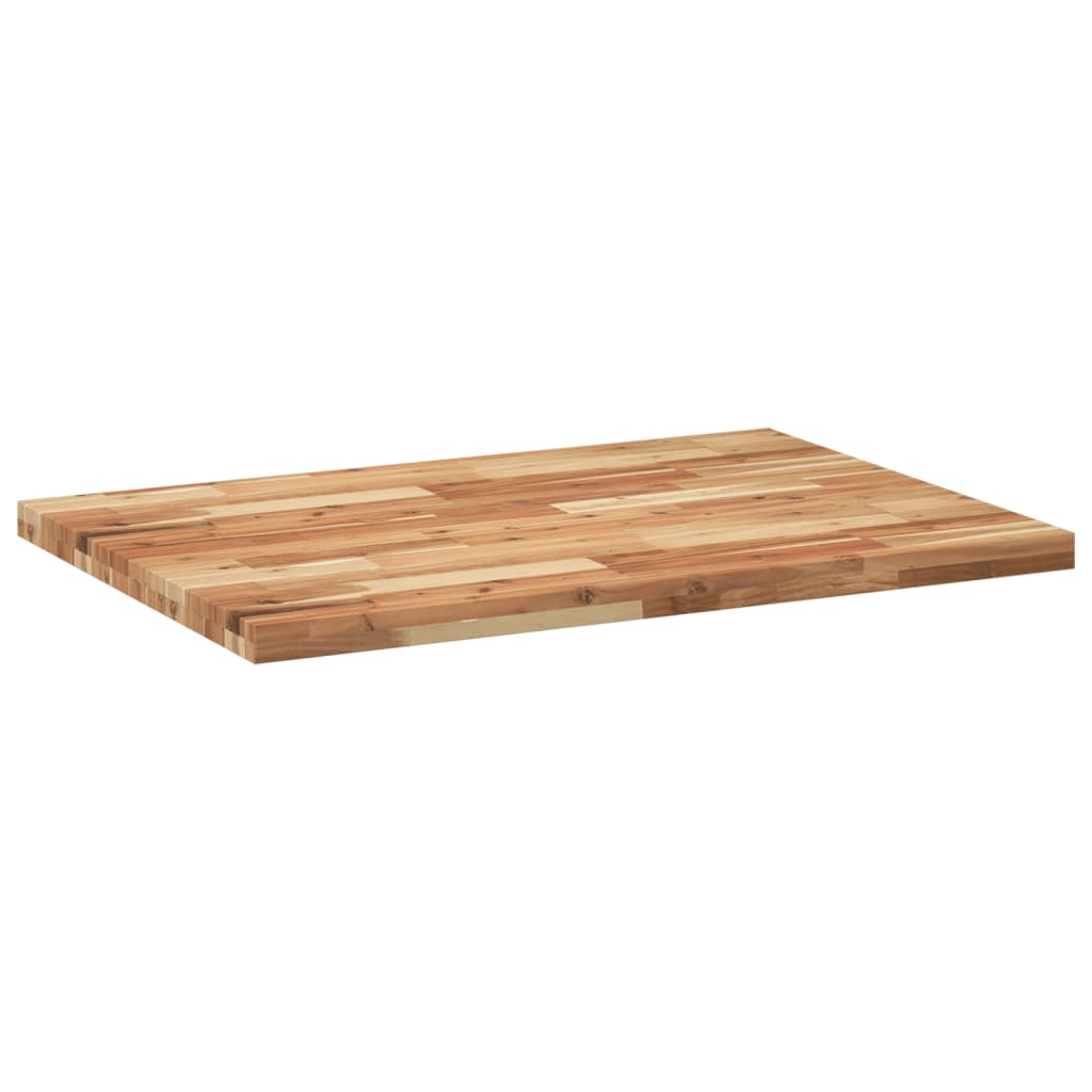 Bordplate rektangulær 80x70x4 cm heltre akasie