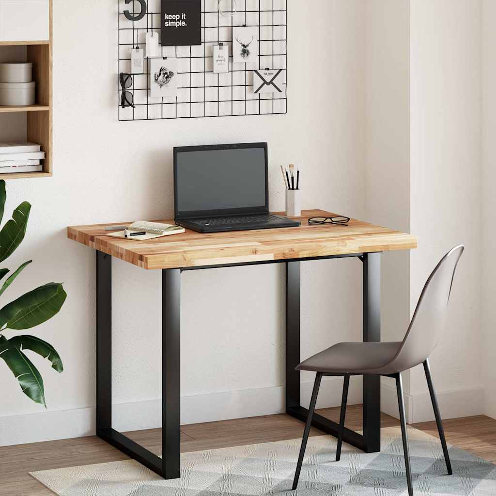 Bordplate rektangulær 100x80x4 cm heltre akasie