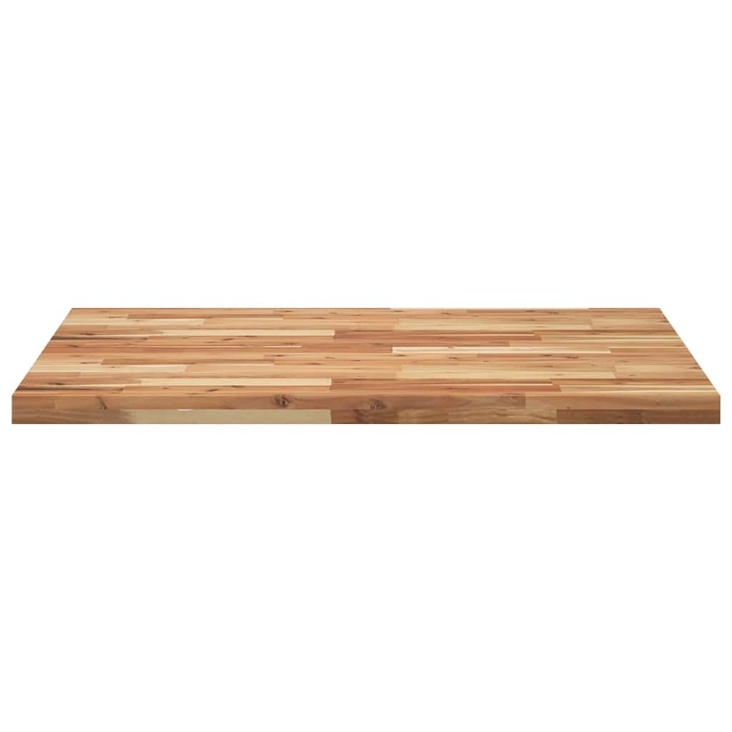 Bordplate rektangulær 100x80x4 cm heltre akasie