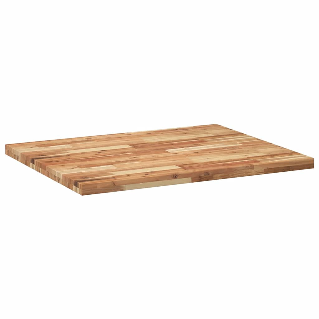Bordplate rektangulær 100x80x4 cm heltre akasie