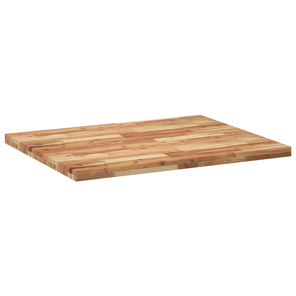 Bordplate rektangulær 100x80x4 cm heltre akasie