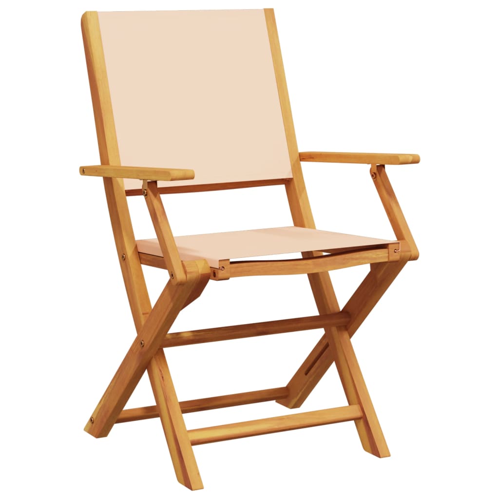 Hagespisegruppe 7 deler beige stoff og heltre