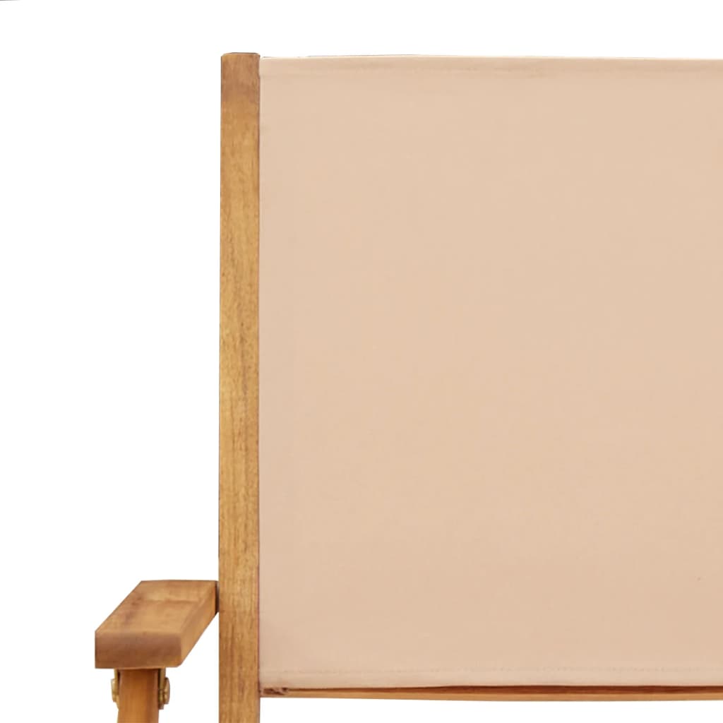 Hagespisegruppe 7 deler beige stoff og heltre