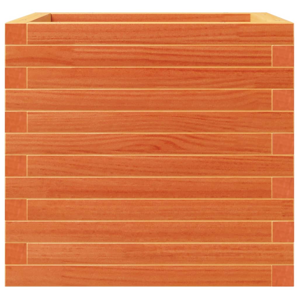Hageplantekasse voksbrun 50x50x46 cm heltre furu