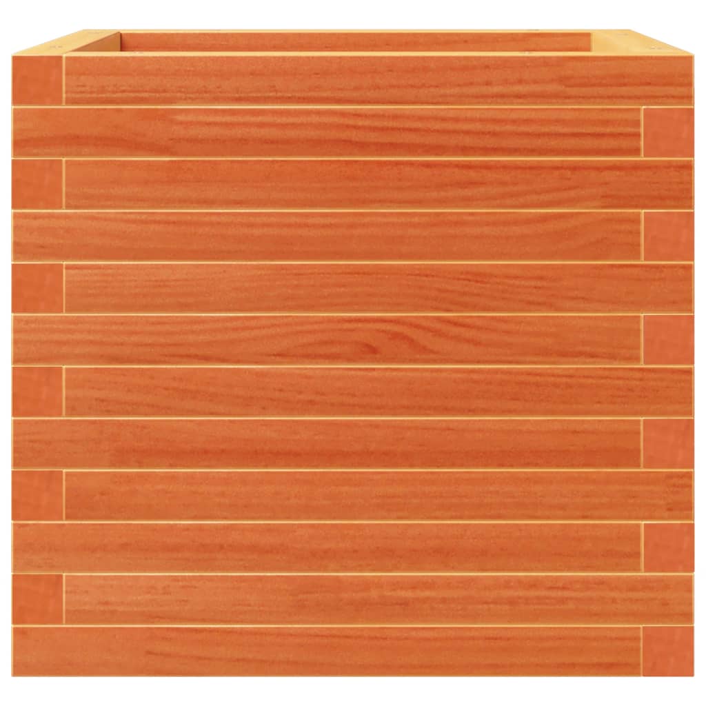 Hageplantekasse voksbrun 50x50x46 cm heltre furu