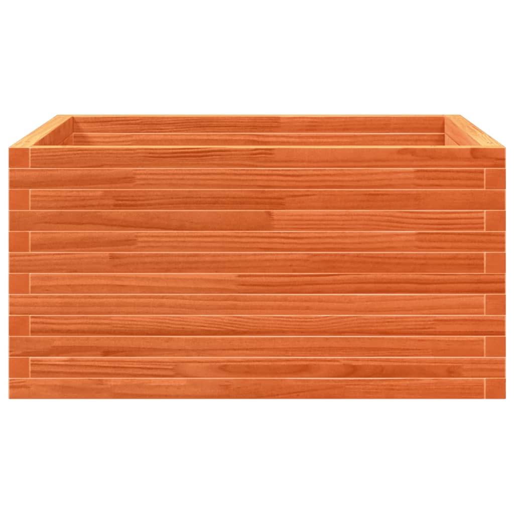Hageplantekasse voksbrun 90x90x46 cm heltre furu