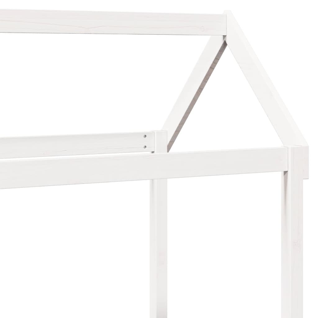 Dagseng med tak hvit 80x200 cm heltre furu