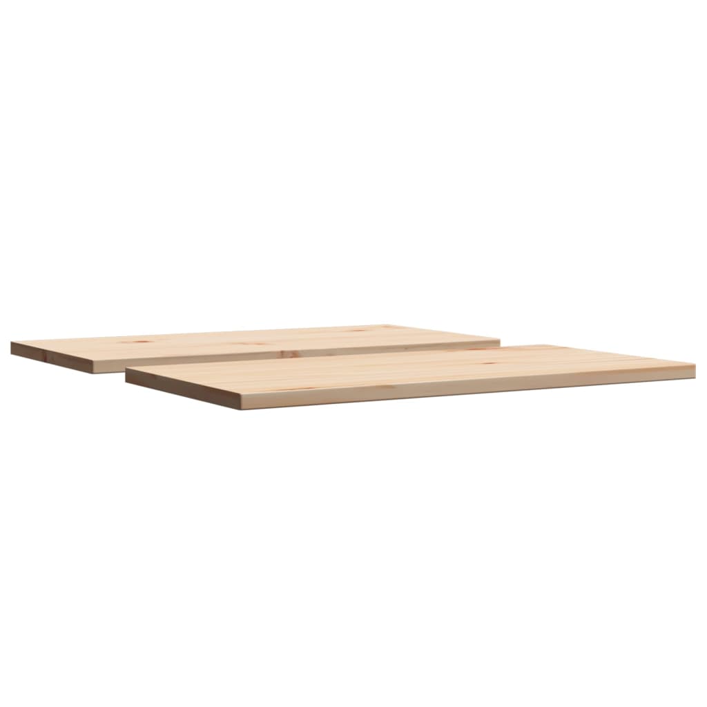 Bordplater 2 stk 60x30x1,7 cm rektangulær heltre furu