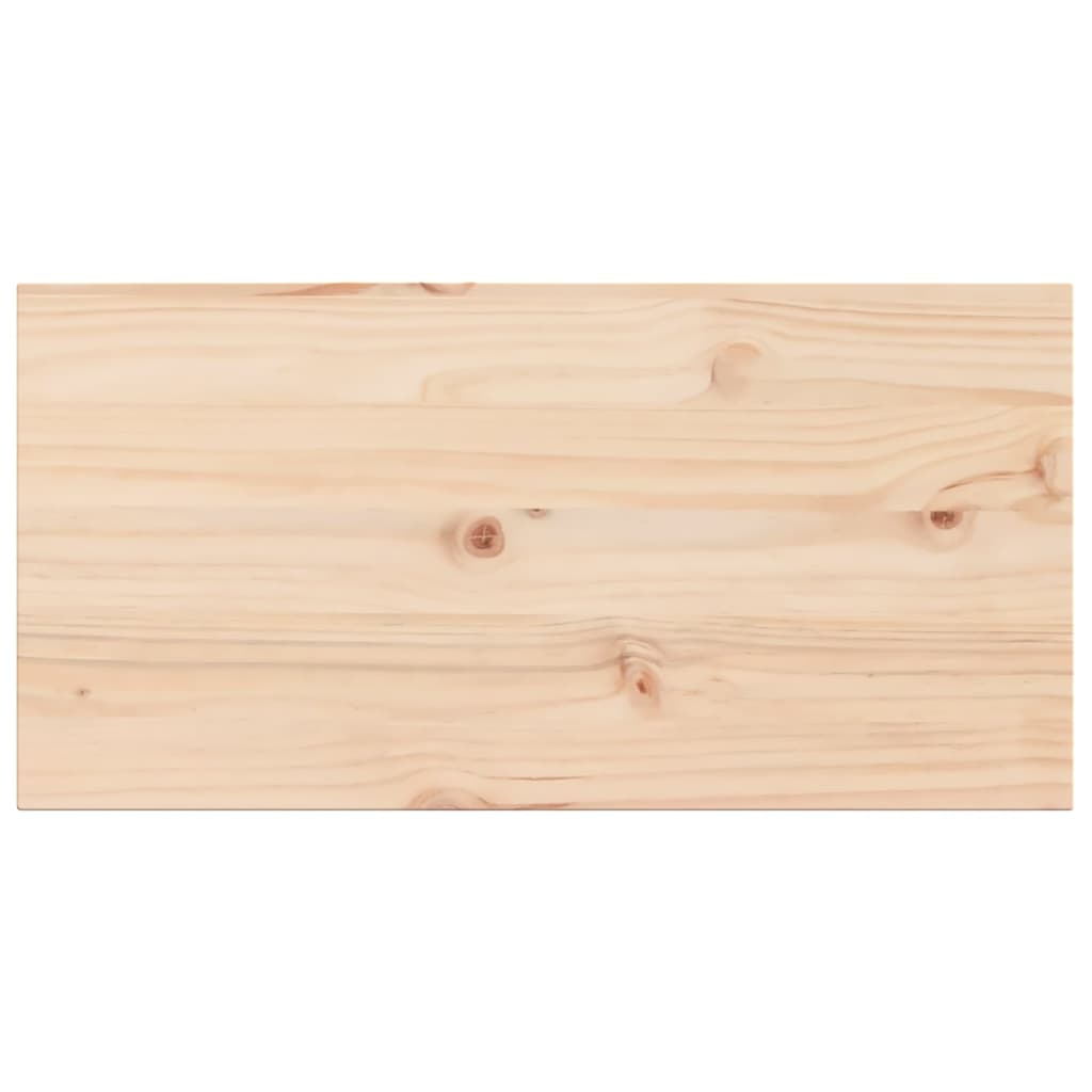 Bordplater 2 stk 80x40x1,7 cm rektangulær heltre furu
