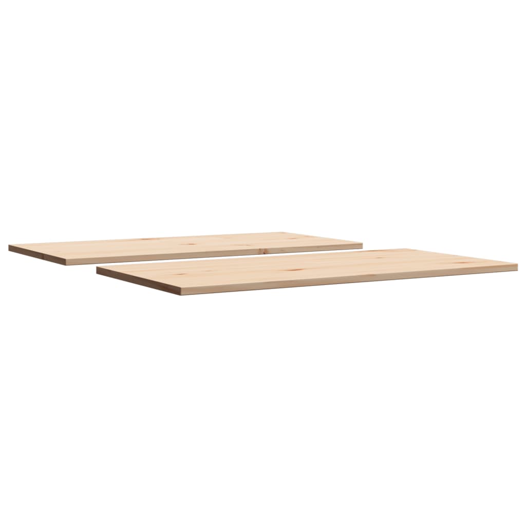 Bordplater 2 stk 90x45x1,7 cm rektangulær heltre furu