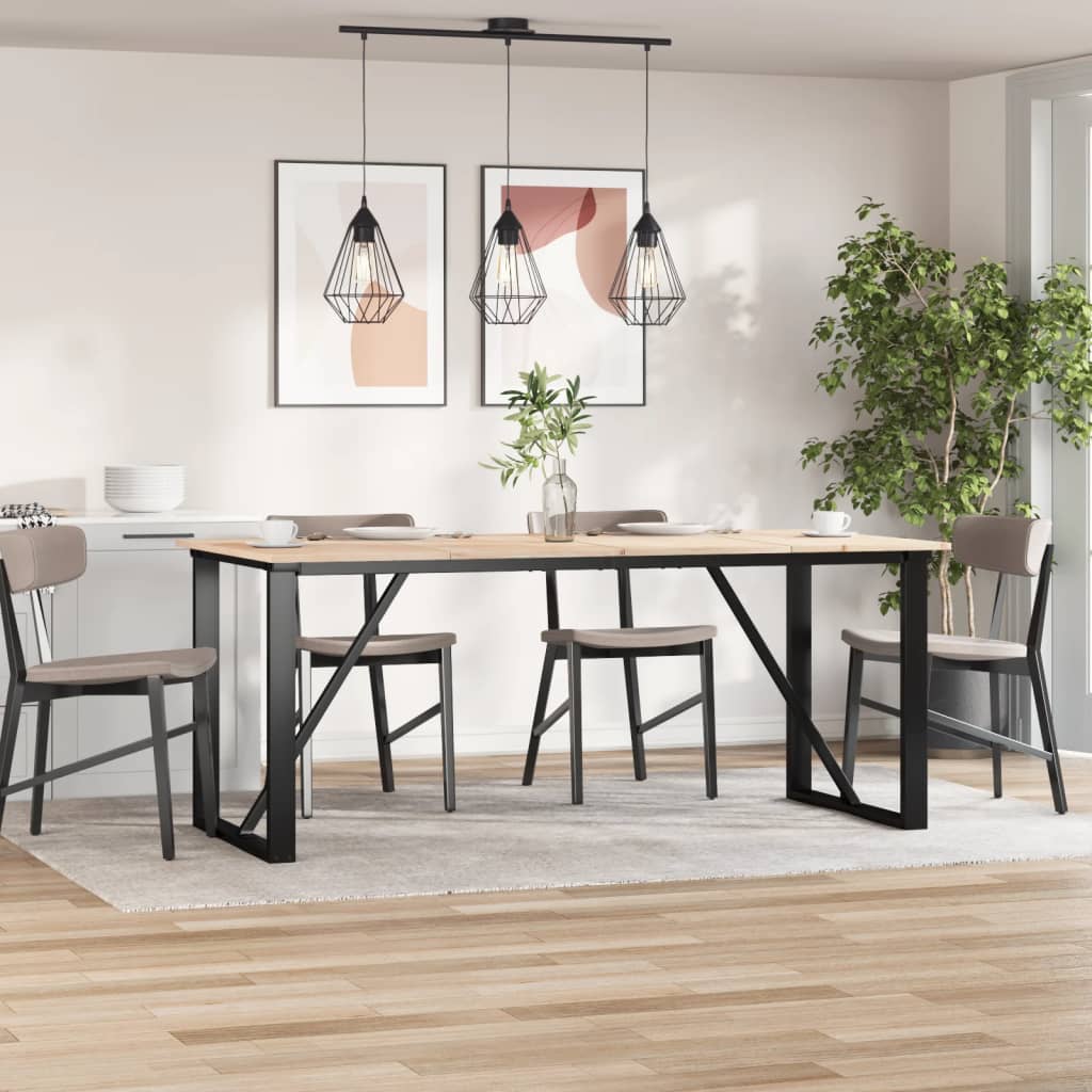 Bordplater 4 stk 90x45x1,7 cm rektangulær heltre furu