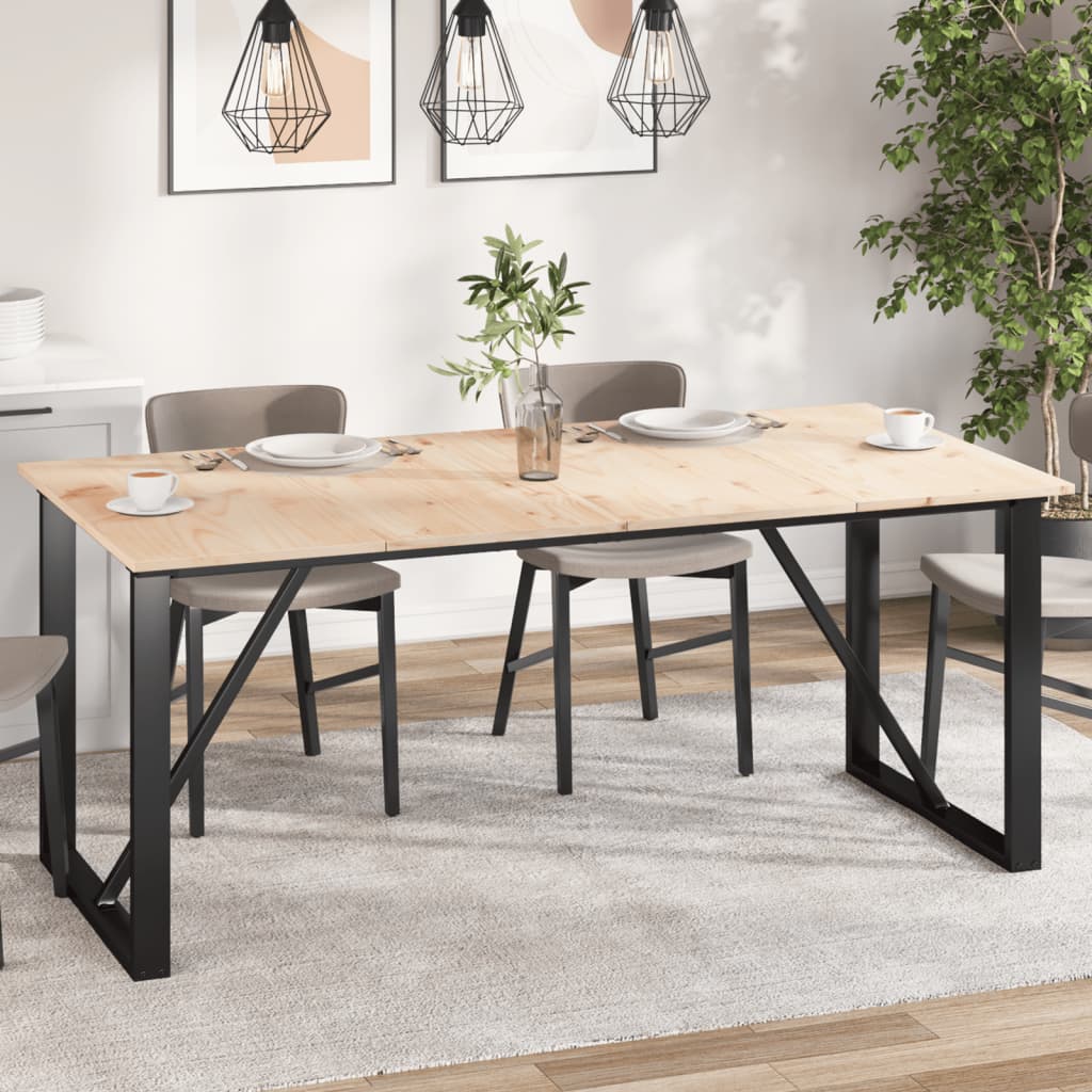 Bordplater 4 stk 90x45x1,7 cm rektangulær heltre furu