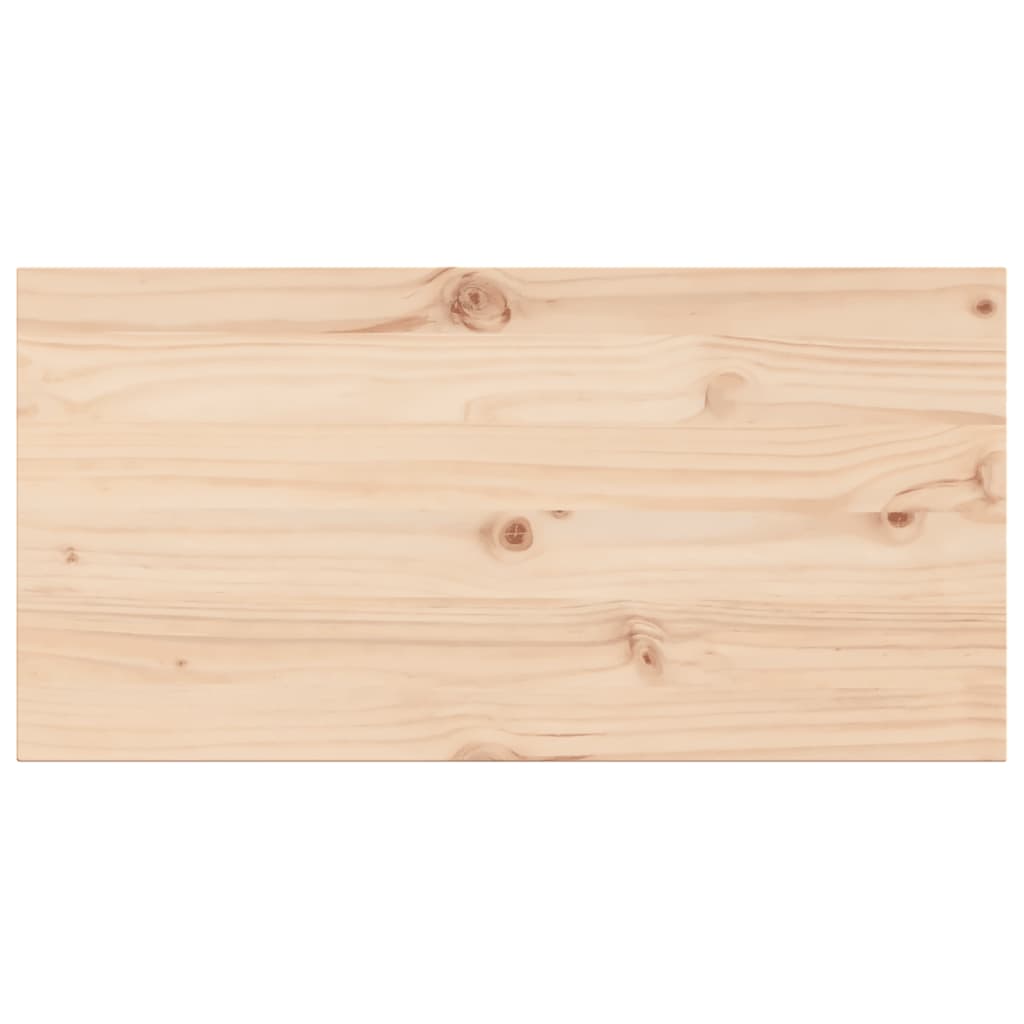 Bordplater 2 stk 90x45x2,5 cm rektangulær heltre furu