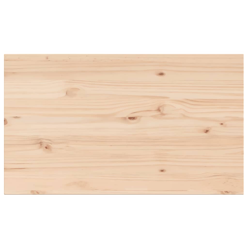 Bordplater 3 stk 80x47x2,5 cm rektangulær heltre furu