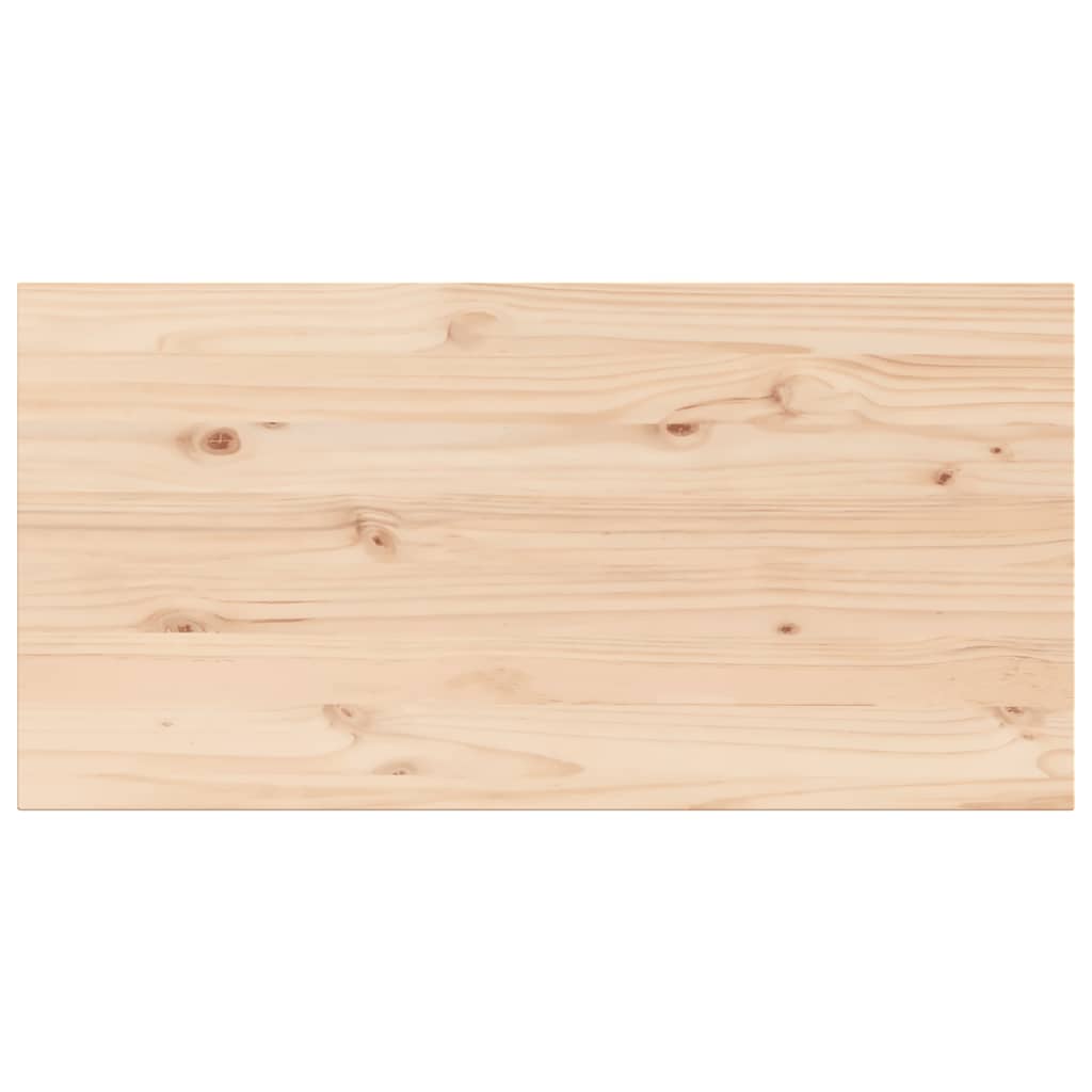 Bordplater 4 stk 100x50x2,5 cm rektangulær heltre furu