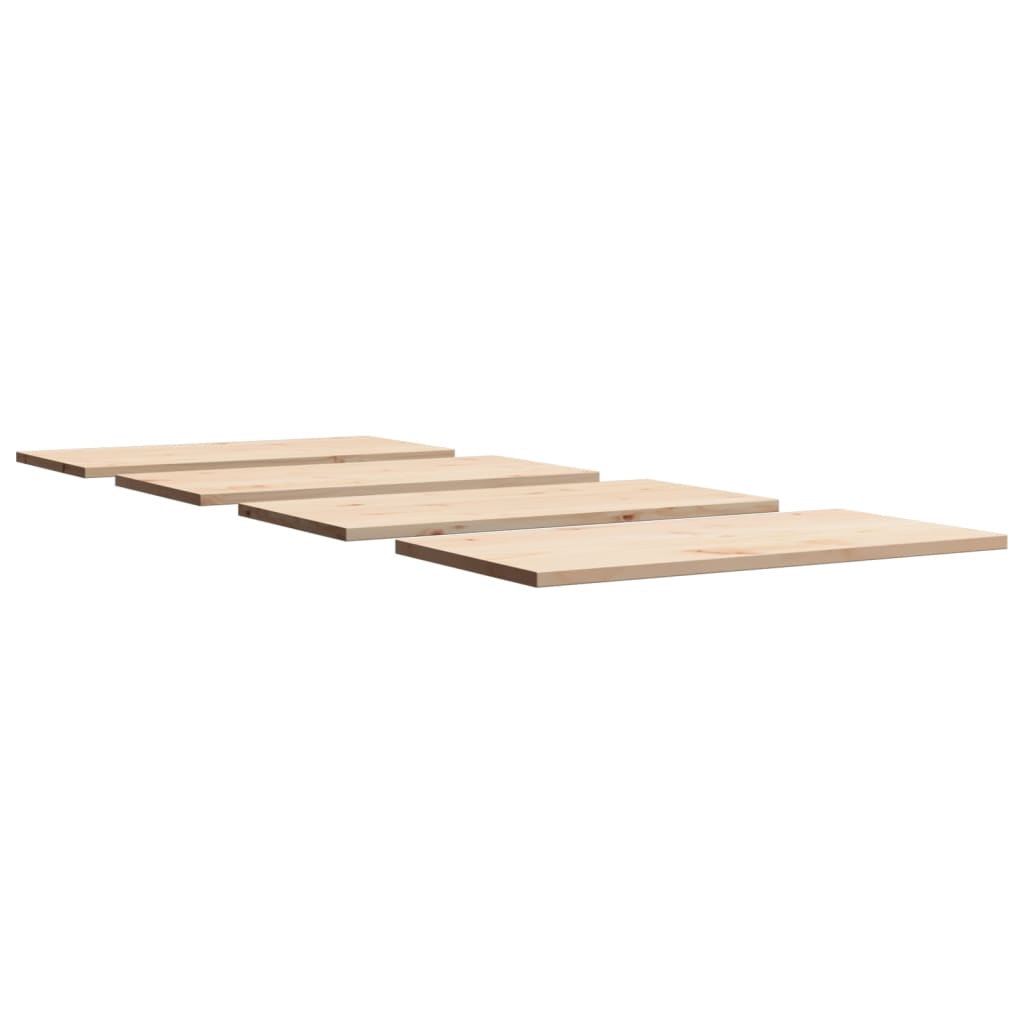 Bordplater 4 stk 100x50x2,5 cm rektangulær heltre furu
