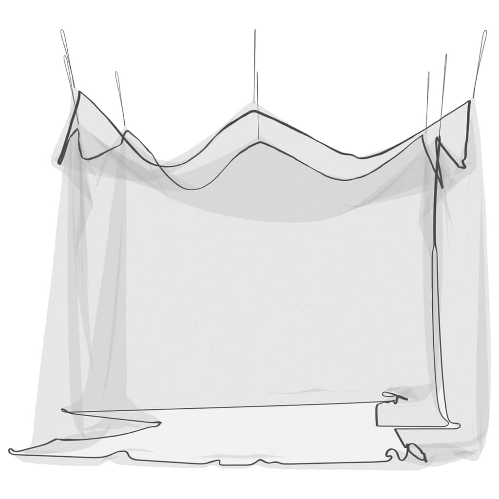 Myggnett for innendørs utendørs 156 netting svart 300x300x250cm