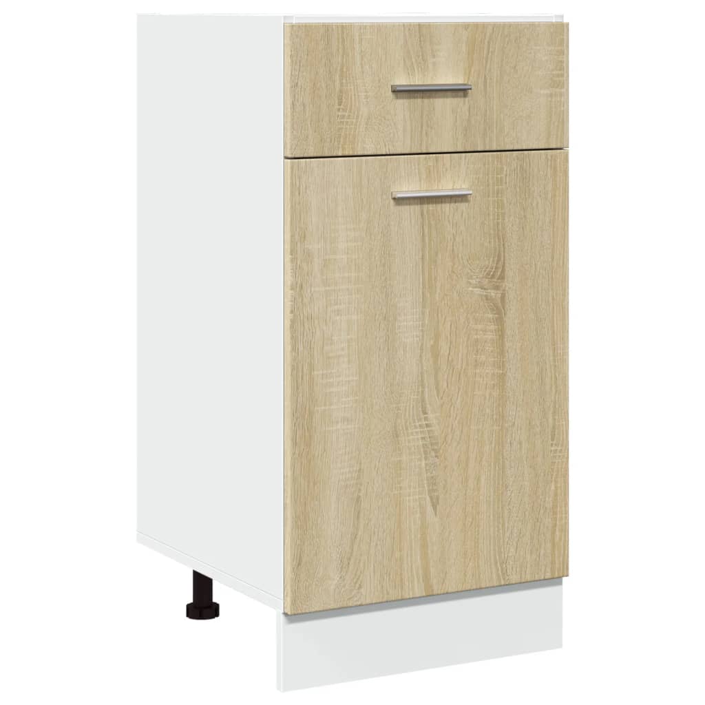 Bunnskap med skuff sonoma eik 40x46x81,5 cm sponplate