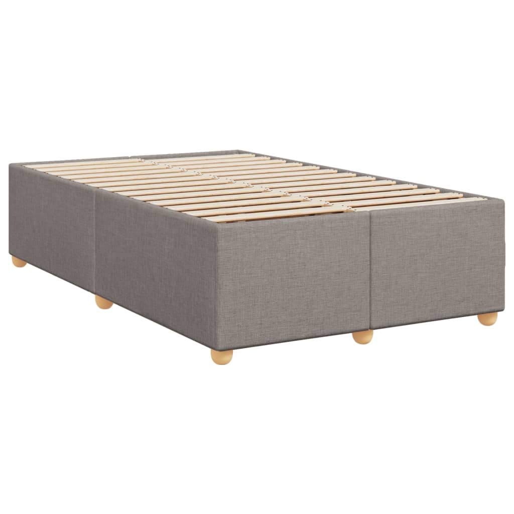 Sengeramme gråbrun 120x190 cm stoff