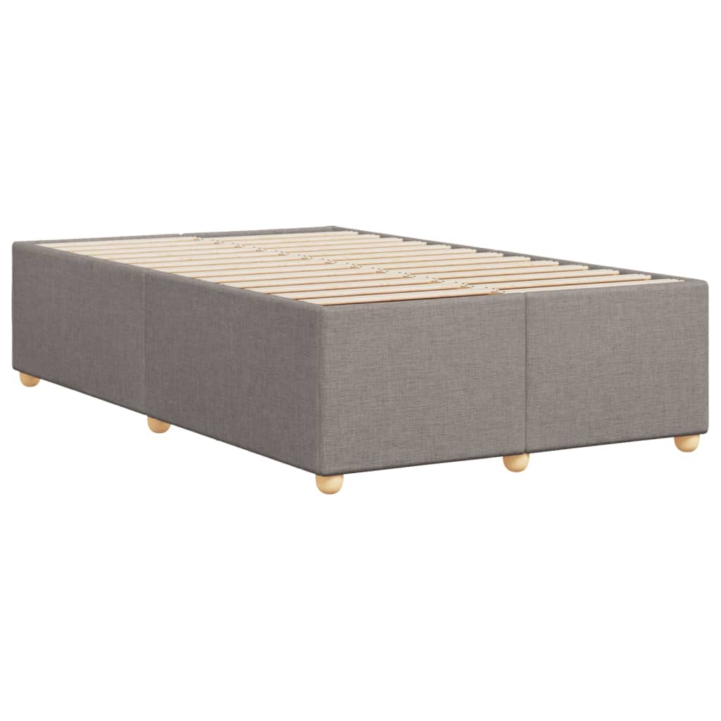 Sengeramme gråbrun 120x190 cm stoff