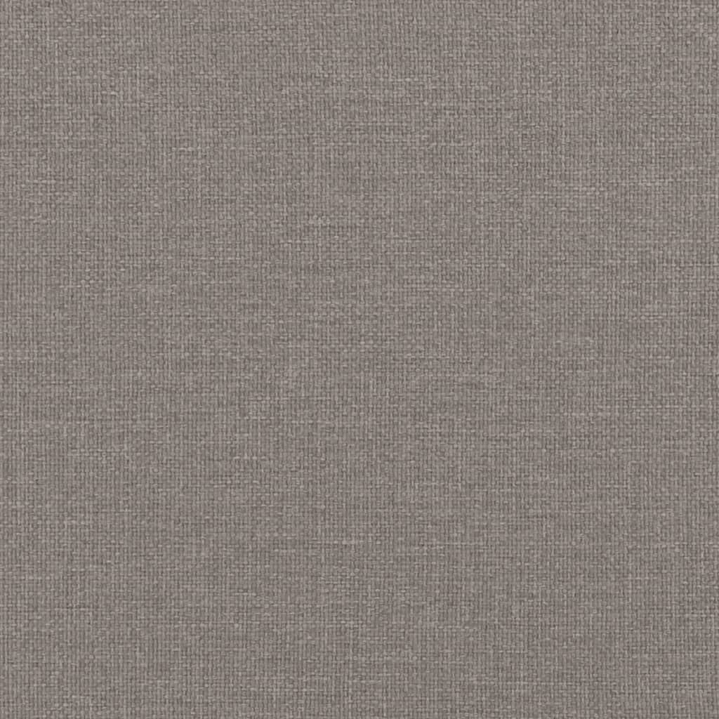 Sengeramme gråbrun 120x190 cm stoff