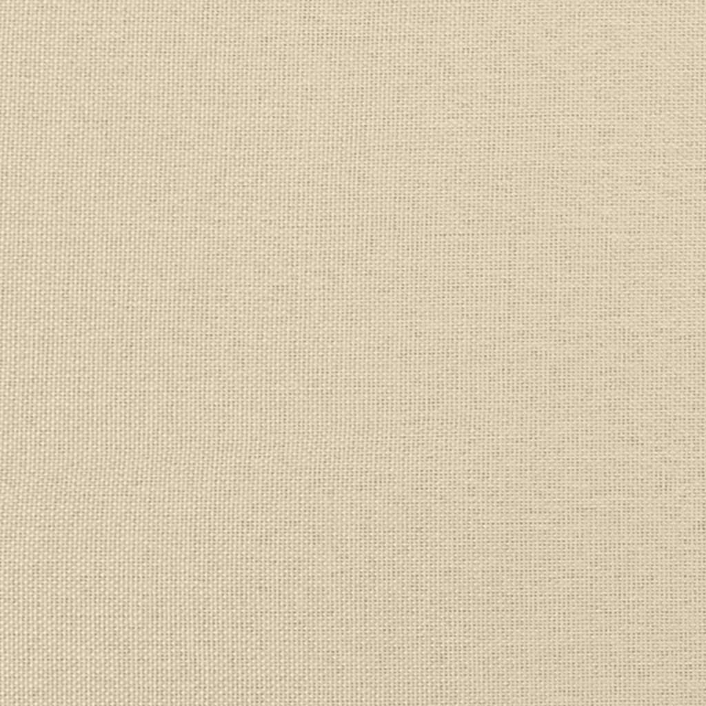 Sengeramme kremhvit 120x190 cm stoff
