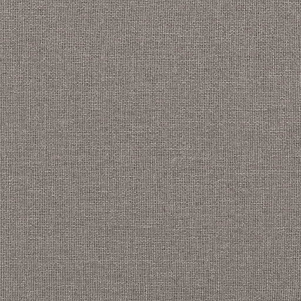 Sengeramme gråbrun 90x190 cm stoff