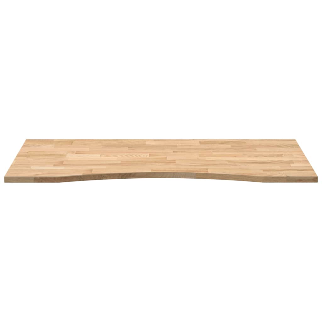 Bordplate rektangulær 100x50x2,5 cm ubehandlet heltre eik