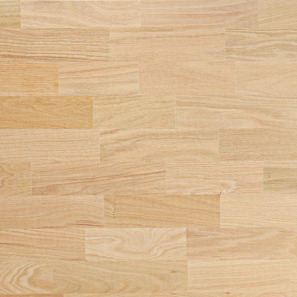 Bordplate rektangulær 100x50x2,5 cm ubehandlet heltre eik