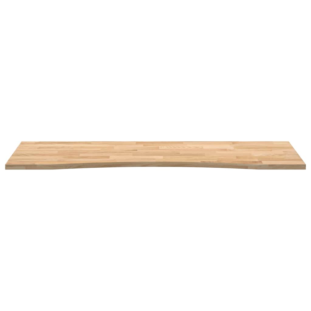 Bordplate rektangulær 140x50x2,5 cm ubehandlet heltre eik