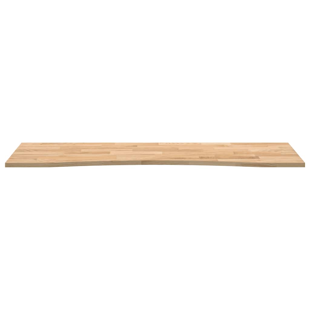 Bordplate rektangulær 160x50x2,5 cm ubehandlet heltre eik