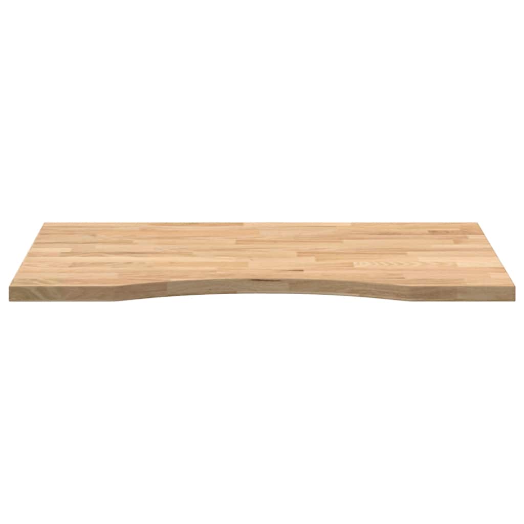 Bordplate rektangulær 80x60x2,5 cm ubehandlet heltre eik