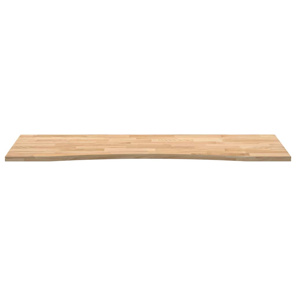 Bordplate rektangulær 140x60x2,5 cm ubehandlet heltre eik