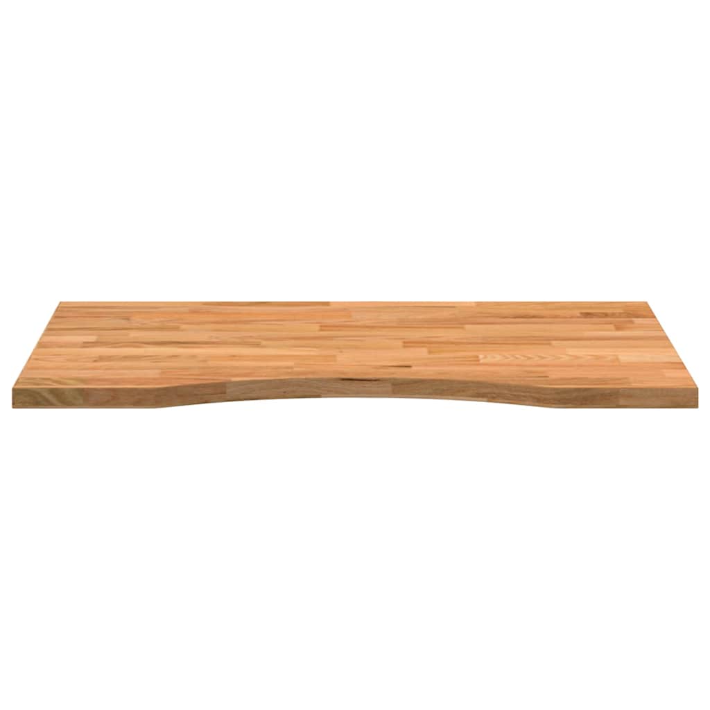 Bordplate lysebrun 80x50x2,5 cm rektangulær heltre eik