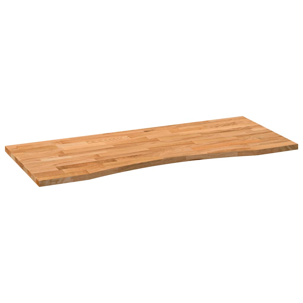 Bordplate lysebrun 120x50x2,5 cm rektangulær heltre eik