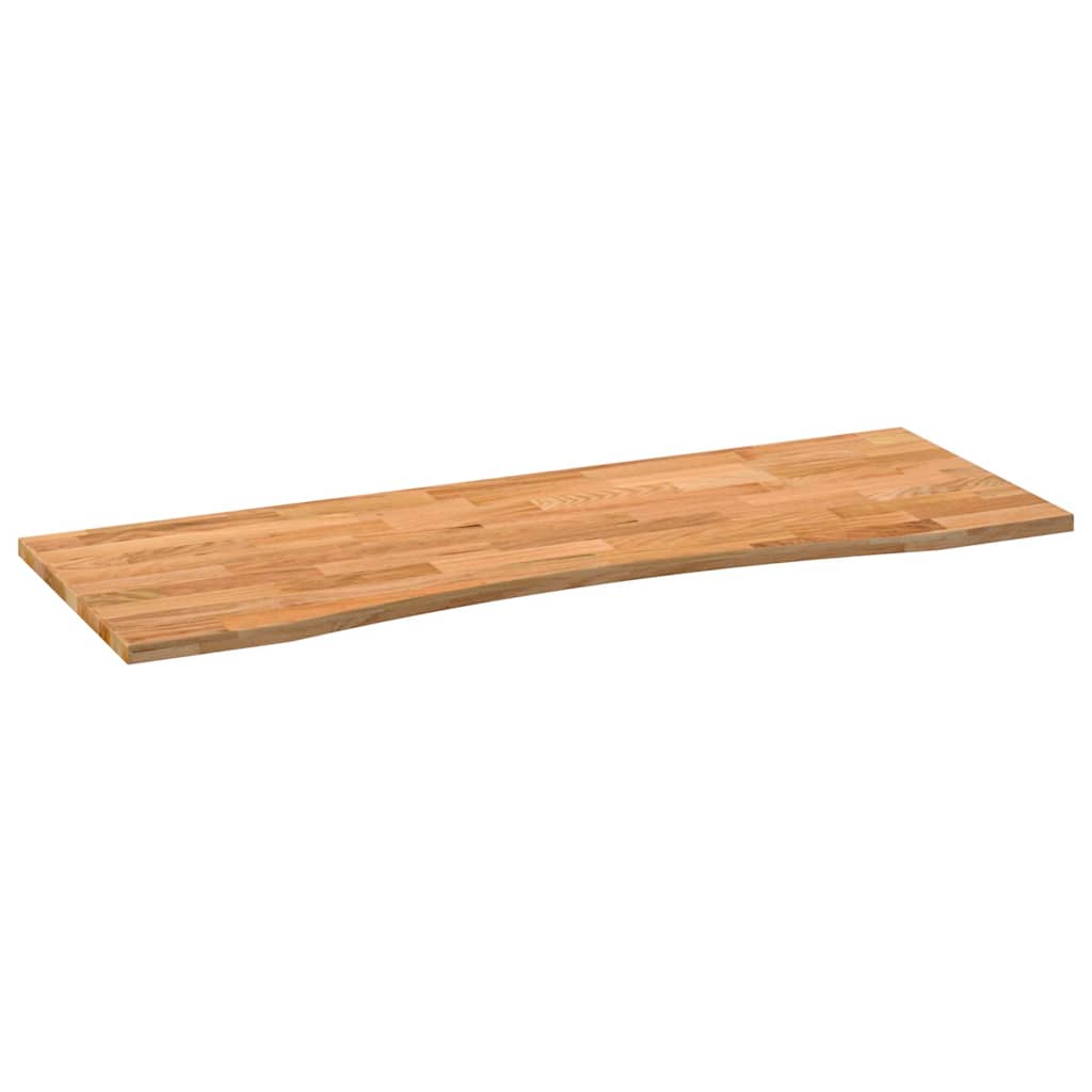 Bordplate lysebrun 140x50x2,5 cm rektangulær heltre eik