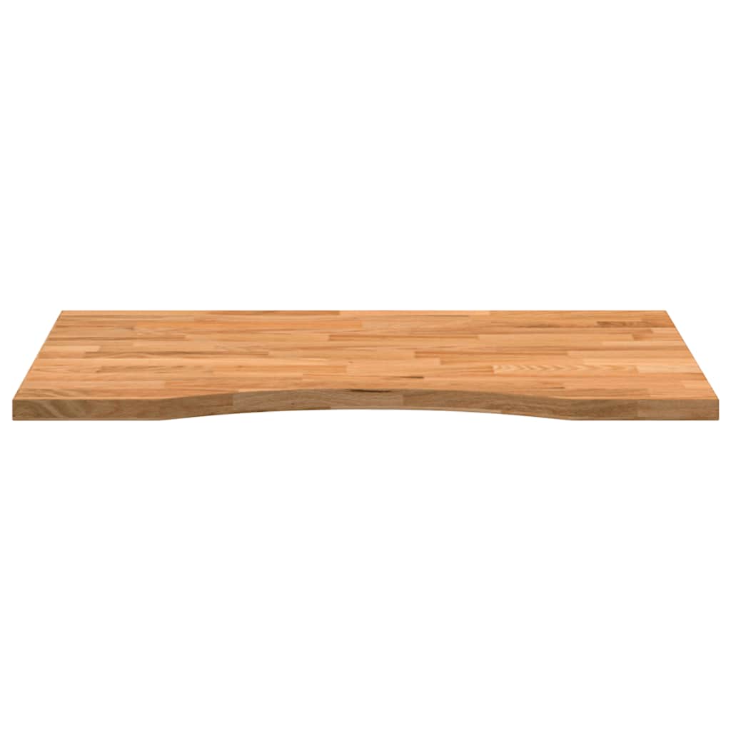 Bordplate lysebrun 80x60x2,5 cm rektangulær heltre eik